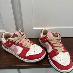Nike Kids Red, White, and Pink Sneakers